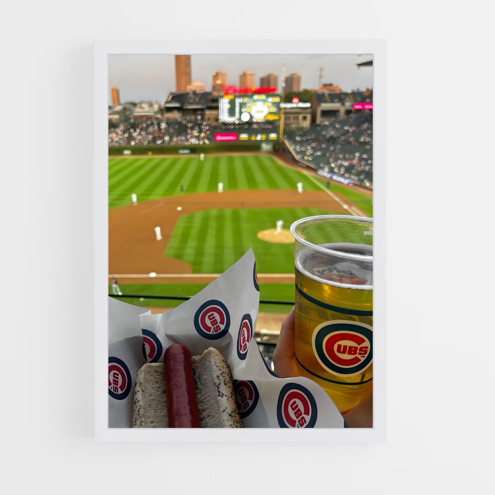 Poster Hot Dog & Beer – affiche Baseball (vue 3)